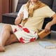 thumbnail image 5 of Balery Happy Canada Day Pantalones cortos de pijama de punto de algodón para hombre con cinturilla y bolsillos-4X-Large, 5 of 6