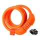 thumbnail image 2 of Candado de bicicleta con contraseña, accesorio portátil para bicicletas de 120 cm, bicicleta Naranja, 2 of 9