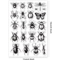 thumbnail image 6 of Insect Clear Stamps Silicone Clear Stamps Specimen Stamp Set for Paper Crafting Handmade Halloween Decoration DIY Scrapbook DIY, 6 of 7