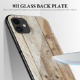 thumbnail image 2 of Tempered Glass Case Wood Grain Anti-Scratch Soft TPU Bumper Shockproof Cover for SAMSUNG Galaxy S20 PLUS (Gray-Brown), 2 of 7