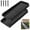 Black, variant on Gutter Downspout Splash Block, 2 Pack Rain Gutter Downspout Extension, 24" Gutter Drainage System with 4 Fixing Nails, Fixable Downspout Extender for Rainwater Diversion & Foundation Protection