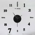 thumbnail image 2 of Home Decorative Diy Clock - 20X20 Inch Black Diy Clock With Time Indicator Wall Mounted Easy To Install - For Home Office Bedroom Living Room Kitchen Diy Enthusiasts Crafts, 2 of 3