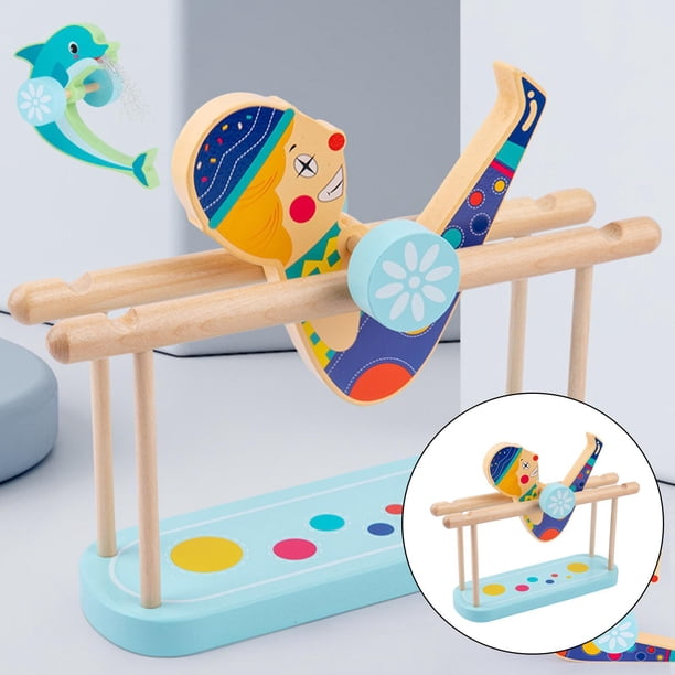 Rolling Tumbling Flipping Doll Flip Montessori Coordinación mano-ojo Entretenimiento interactivo Juguetes artesanales de Salvador juego de rompecabezas
