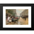 thumbnail image 2 of Louis Marie De Schryver 18x13 Black Modern Framed Museum Art Print Titled - Rue Royale, Pari (1898), 2 of 5