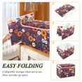 thumbnail image 2 of Yayeee Collapsible Cube Storage Bin with Lid Fabric Closet Decorative Basket with Handles, Purple Flowers, 2 of 7