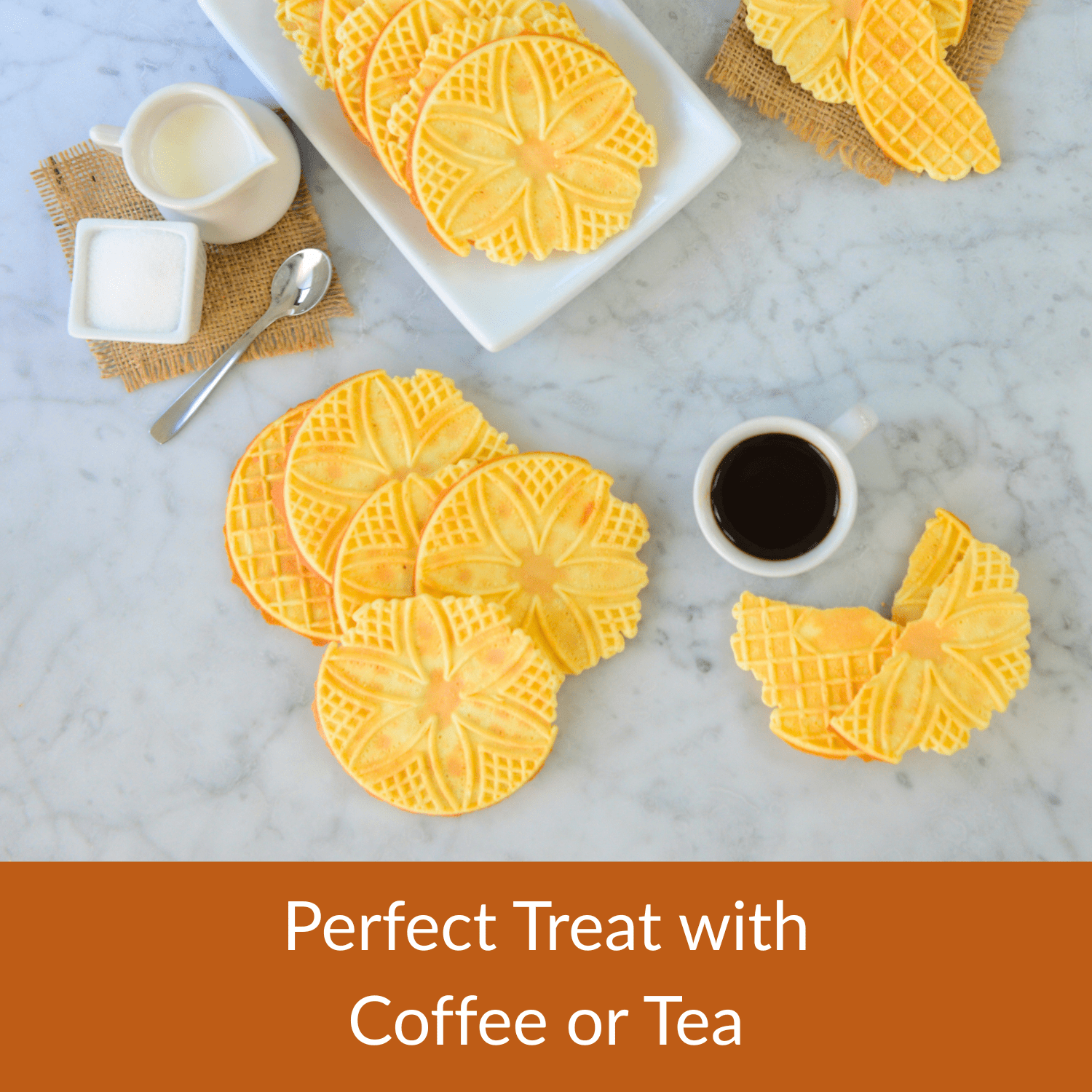 DeLallo Almond Pizzelle Cookies, Non-GMO, Kosher, 6 oz Container, (6 Pack)