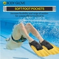 thumbnail image 5 of Body Glove Swim Fins - Natural Rubber Bodyboard Fins for Men and Women - XL, 5 of 7