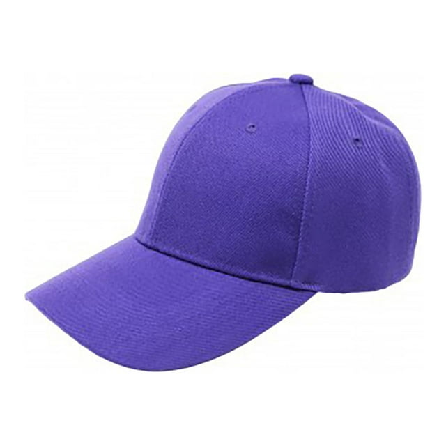 Lot de 15 en Gros Casquette de Baseball Unie Réglable (Violet)
