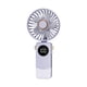 thumbnail image 4 of Mini ventilador de mano con pantalla LED, portátil, silencioso, para escritorio, USB Púrpura claro, 4 of 9