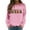 Z47-Pink, variant on Zhanying Black Cat Christmas Sweatshirt Women Graphic Printed Holiday Pullover Cozy Clothes Khaki XL