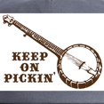 thumbnail image 2 of CafePress - Banjo Keep On Pickin' Cap - Adjustable 100% Brushed Unisex Casual Cotton Baseball Cap, Beige, 1, 2 of 2