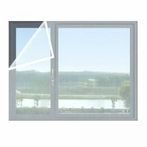 LAMIRO Clear Plastic Window Insulation Film - Double Seal, Windproof & Thermal Insulating - Diy Installation Kit for Drafty Windows - 6 Sizes Available - Transparent, Reusable & Energy-Saving
