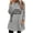 Gray, variant on Jinhomg Oversized Fleece Pullover for Women Plus Size Thermal Cozy Long Sleeve Sweatshirts Trendy Letter Print Loungewear Tunic Tops with Pockets Army Green XL