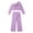 0-Purple360, variant on Kiijoy Girls Outfits Bow Off Shoulder Cropped Sweatshirt Pants Clothes Set, Sizes 5-14