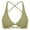 Mint Green, variant on OSOLU Women's Yoga Bra With Chest Pad Back Backless Sport Solid Color Underwear Vest Workout Sports High Support Comfortable Bralettes Light Green M