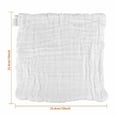 thumbnail image 3 of 10PCS Baby Bath Towel for Face New Born Kids Towel Children Cotton Hand Towel Cotton Child Gauze Baby Wash Cloth Towels Washcloth-White, 3 of 7