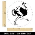 thumbnail image 2 of Ostrich Running Self-Inking Rubber Stamp Ink Stamper - Brown Ink - Mini 1/2 Inch, 2 of 7