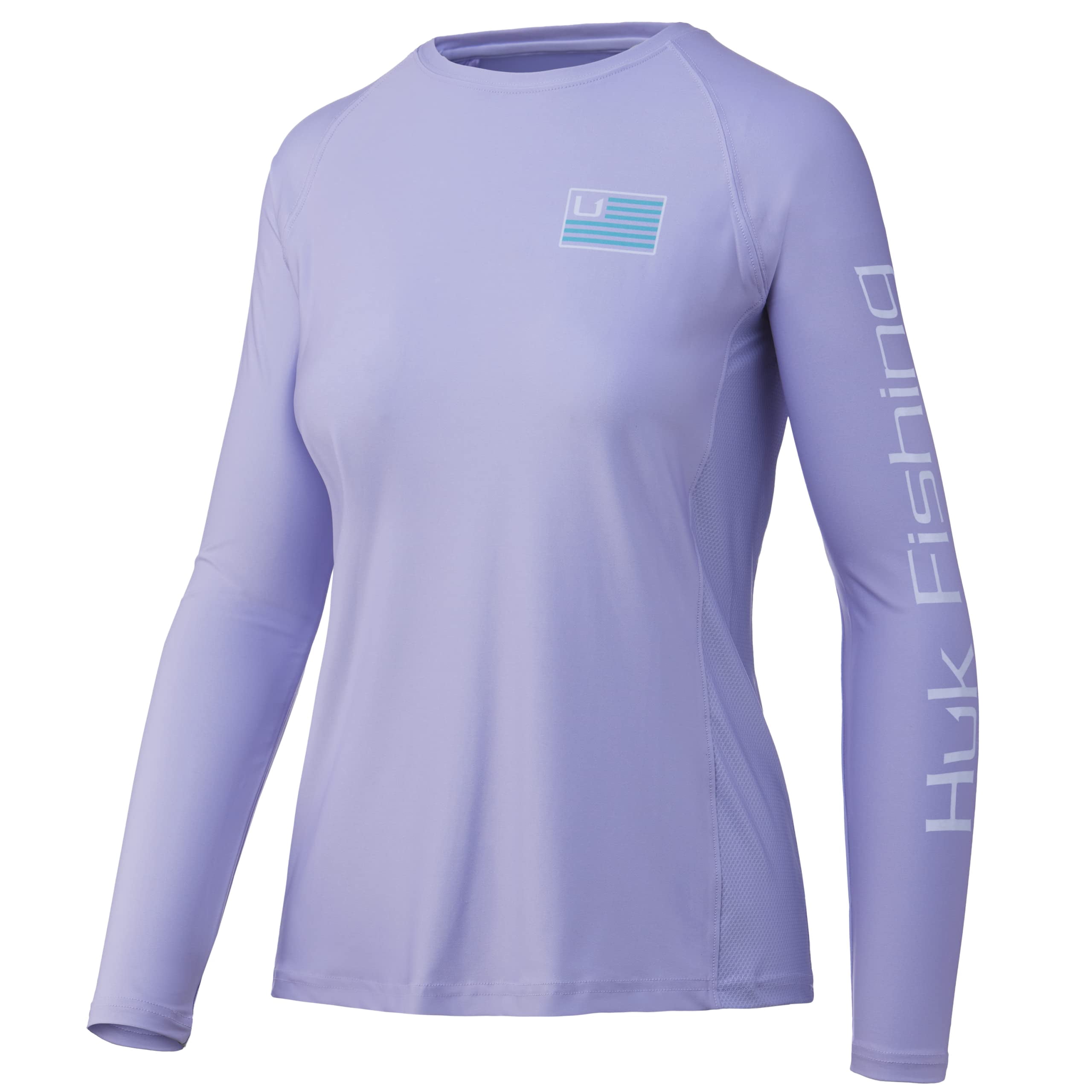 HUK Pursuit Chemise à manches longues unie pour femme, chemise de pêche