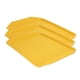 thumbnail image 3 of Bandeja de comida bandejas de cafetería 3PCS Bandeja de comida colorida Rectángulo Engrosado Binaural Bandeja de plástico Resistencia al calor Bandejas de cafetería apilables ANGGREK Otros, 3 of 8