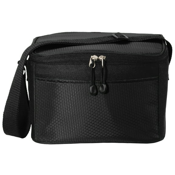 Yellow Rooster 6-Can Cube Fridge Pak Thermocooler, Black