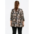 thumbnail image 2 of ellos Plus Size Stretch Knit V-Neck 3/4 Sleeve Knot Front Tunic, 2 of 6