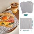 thumbnail image 2 of Highcool Waxed Deli Paper Sheets 100 Count, 7x7 Inch Basket Liners for Burgers, Sandwiches, Wave Pattern Deli Wrap, 2 of 7