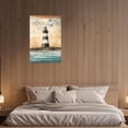 thumbnail image 3 of ZHONGYUTONG Farmhouse Canvas Wall Art Rustic Lighthouse Pictures Print Country Black White Tower Painting for Bedroom Decor Framed (12.00" x 18.00"), 3 of 5