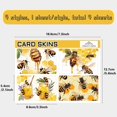 thumbnail image 2 of 4 Styles Bees Debit Card Skins Credit Card Skin Sticker Covers No Bubble Slim Small Chip Honeycomb Personalized Bank Card Protecting Decals PVC Removable Transportation Key Card 7.3x5.4Inch, 2 of 6