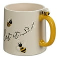 thumbnail image 5 of (2 pack) Mainstays Bumble Bee Sculpted Earthenware Mug, 18.26 Ounces, White and Yellow, 5 of 6