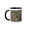 Black/White, variant on 3drose, Footprints of Adult Coastal Grizzly Bear. Lake Clark Np, Alaska., 11oz Mug