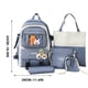thumbnail image 3 of Mochila escolar de gran capacidad para oficina y papelería, bolso bandolera, estuche para lápices, bolso escolar, bolso de mano, mochila deportiva., 3 of 3