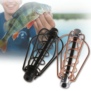 10pcs/pk Carp Fishing Bait Trap Cage Feeder Basket Holder Coarse Lure Feeder Carp Fishing Tackle Kit,Size L/M/S Available