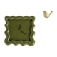 thumbnail image 1 of Reloj de pared cuadrado silencioso con figura de pájaros dorados, adorno decorativo para el hogar, cocina, baño, estudio, oficina y sala de estar., 1 of 8