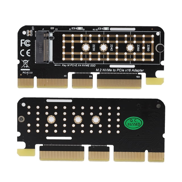 Riser Card, 4 Fixed Holes Multiple PCIE Interfaces SSD Riser Card High Speed for Home for Gamer