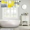 thumbnail image 6 of Grey Valance Curtain Cute Grey and Yellow Abstract Art Painting Rod Pocket Valance Window Treatments 1 Panel Short Curtains for Kitchen Farmhouse Living Room Bathroom 54 x 18 in, 6 of 6