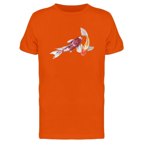 Two Koi Carps Painting Tee Men's -Image by Shutterstock