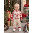 thumbnail image 4 of Cjfdfy Newborn Baby Girl Boys Christmas Jumpsuit Santa Claus Tree Plaid Long Sleeve Romper Little Baby Cute My First  Christmas Fall Winter Outfits 0-18M, 4 of 9