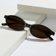 thumbnail image 3 of Typpkmm Retro Oval Frame Sunglasses Fashion Personalized Trendy Small Frame Sunglasses Punk Eyes Sunshade Sun Protection Glasses, 3 of 7