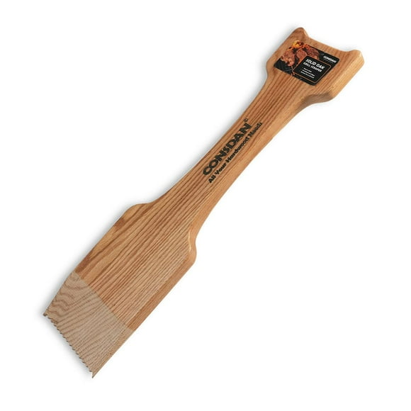 CONSDAN Wood Grill Scraper Soild Oak Wooden Grill Brush Grill Scraper for Outdoor Grill Bristle Free Grill Scrapers Grill Grate Cleaner Safe Wood Grill Brusher