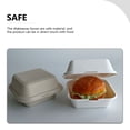thumbnail image 2 of KAKOWELY 25pcs Biodegradable Burger Packing Boxes Fast Food Storage Boxes Burger Holder,6.1"X5.91"X3.23", 2 of 4