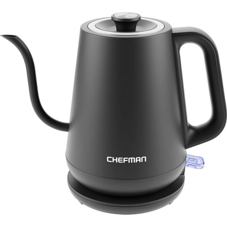 Gooseneck Electric Kettle, 0.8L Pour Over Tea Kettle for Coffee and Tea, One-Touch Operation, Boil-Dry Protection, Auto Shut-Off, Ultra-Fast Hot Water Boiler – Black