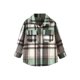thumbnail image 1 of Abrigo De Invierno Para Niños Pequeños, Camisa De Franela Para Niños Y Niñas, Chaqueta A Cuadros, Manga Larga, Solapa Con Botones, Prendas De Vestir Exteriores Odeerbi LM103-6585, 1 of 8