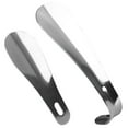 thumbnail image 3 of 2pcs Stainless Steel Shoe Horn Long Handle Shoes Lifter Pull Shoehorn Anti Handle Shoe Horn, 3 of 6