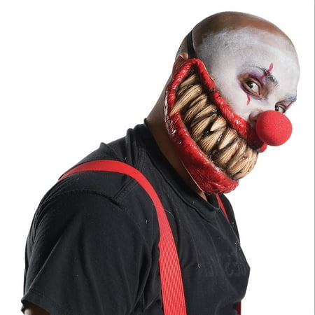 Killer Smile Adult Creepy Clown Overhead Latex Halloween Mask