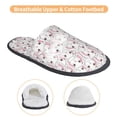thumbnail image 3 of KLL Cute Rabbit Slippers for Women Men House Slip on Indoor Outdoor Bedroom Furry Fleece Lined Ladies Comfy Anti-Skid Rubber Hard Sole-Large, 3 of 8