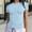 Light Blue, variant on Coorders No Boundaries Scoop Neck Tee, under 5$ Saving, Short Sleeve Tops for Womens, Women's and Women's Plus, Beige, XL