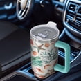 thumbnail image 4 of 40 oz Starfish Tumbler with Handle Flip Straw Lid Travel 40oz Starfish Travel Must Haves Tumbler Lids Straws Vacuum Insulated Leak Proof Stainless Steel Cup Mug Gifts for Men Women Him Her, 4 of 5