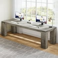 thumbnail image 3 of Tribesigns 86-Inch Wood Two-Person Desk, Modern Double Computer Desk, Extra Long Workstation Table for Home Office, 3 of 5