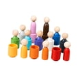 thumbnail image 2 of Juego de clasificador de madera, tazas, juguete Montessori, juguetes sensoriales, clasificación de colores y de muñecas de madera en, 2 of 9