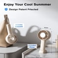thumbnail image 3 of Kidsjoy Handheld Rechargeable Fan, 3000mAh 5-Speed Portable Personal Fan with LED Display, for Travel Beach Concerts, 3 of 8
